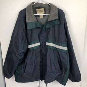 Windbreaker Men's Navy & Green Windbreaker Jacket by